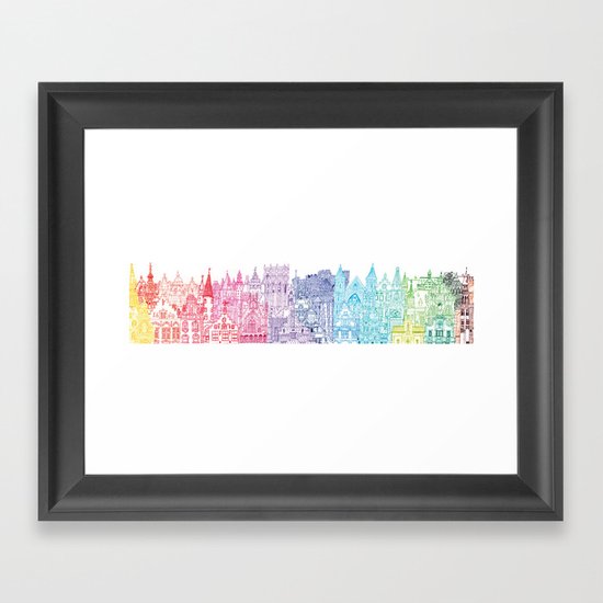 Belgium Towers Framed Art Print