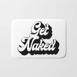 Get Naked Retro Font Bath Mat