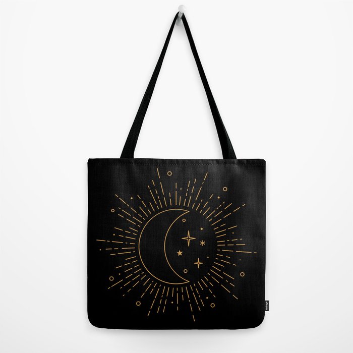 Star shape Sunlight in the Woods Tote Bag