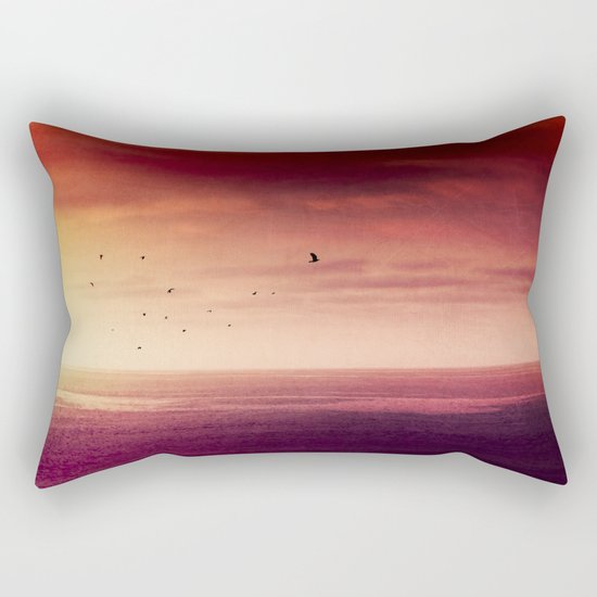 Red SunRise over the ATLANTIC Rectangular Pillow