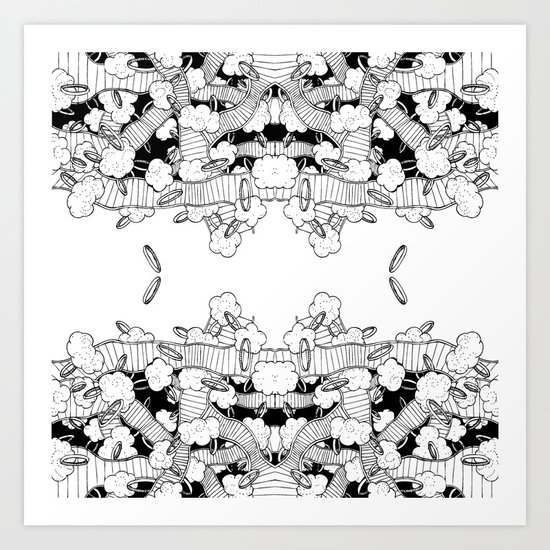 Rings 5 Art Print