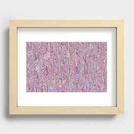 Psychedelic seamless geometric pattern Recessed Framed Print