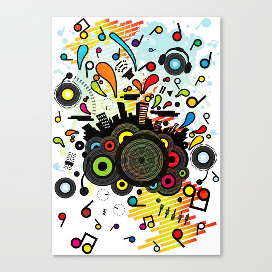 POP_MUSIC Canvas Print