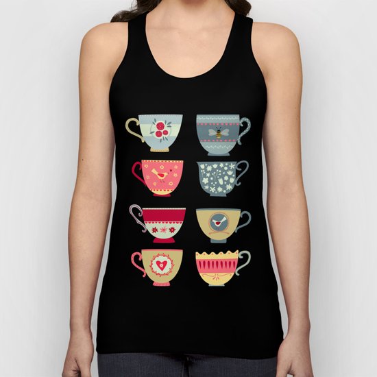 Tea Cups Unisex Tank Top