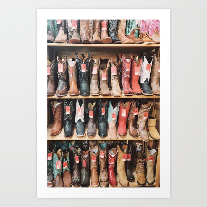 Cowgirl Boots Art Print