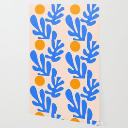 Henri Matisse - Leaves - Blue Wallpaper