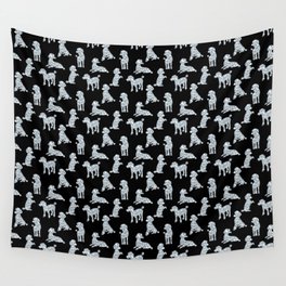 Diamond Poodles Wall Tapestry