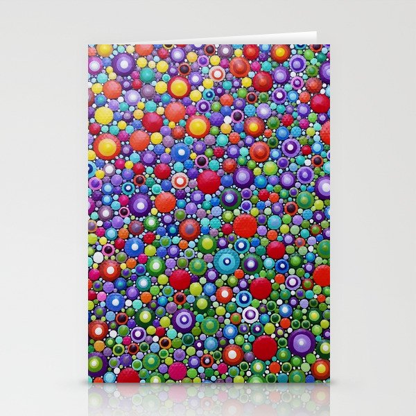 Colorful Dotart by Mandalaole - Spring flowers Stationery Cards