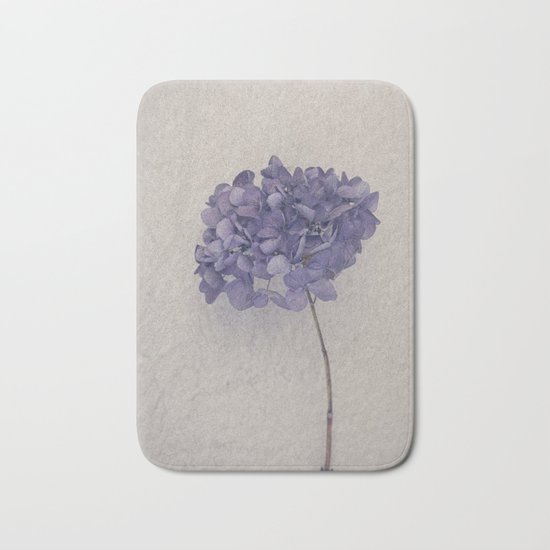 Dried Blue Hydrangea II Bath Mat