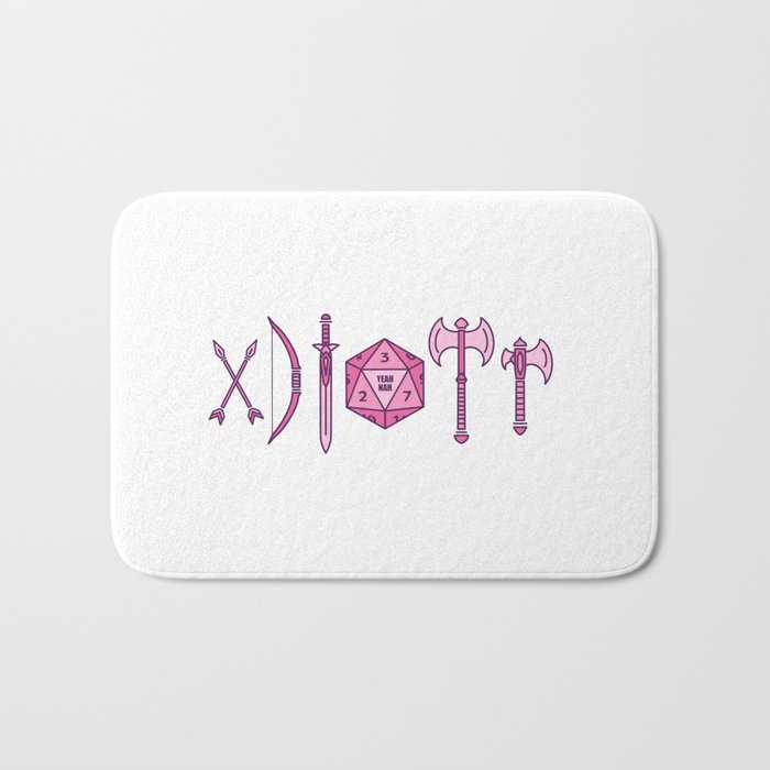 Yeah Nah - Pink Bath Mat