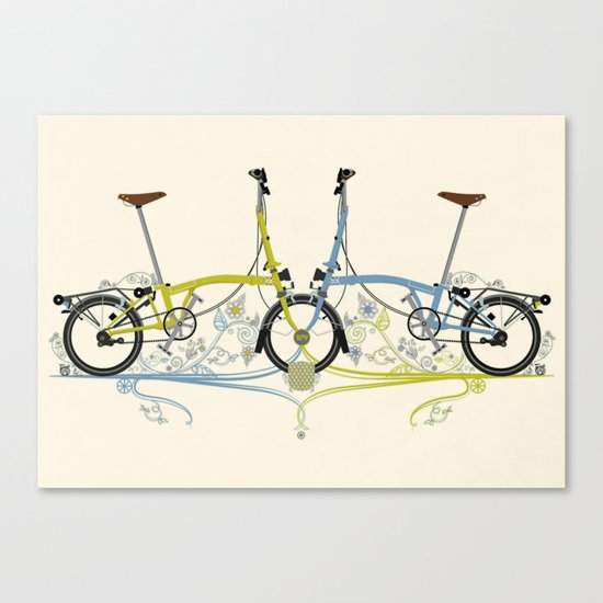 Brompton Bicycle Canvas Print