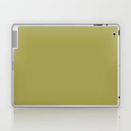 Dark Green-Yellow Solid Color Pantone Oasis 16-0540 TCX Shades of Yellow Hues Laptop Skin