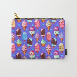Popsicles and Ice Cream - Purple Carry-All Pouch