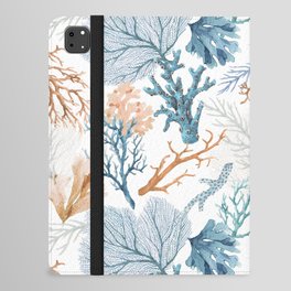 Beach Coral Pattern iPad Folio Case