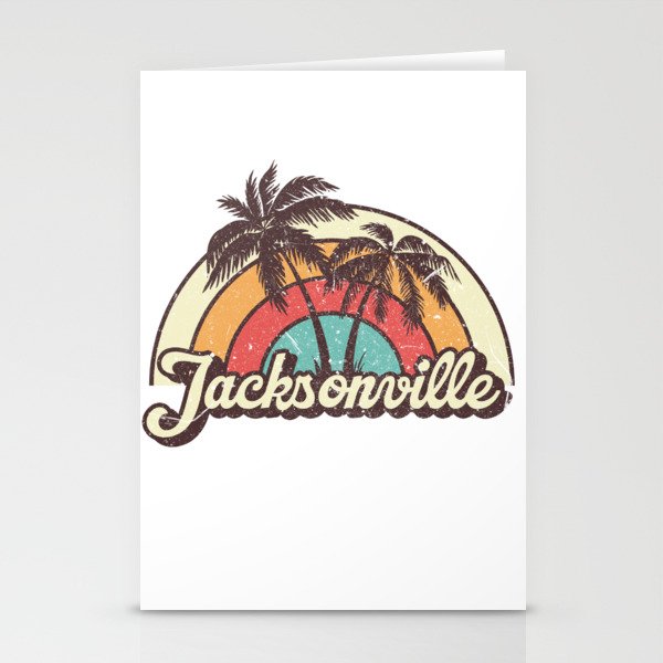 Jacksonville beach city Stationery Cards