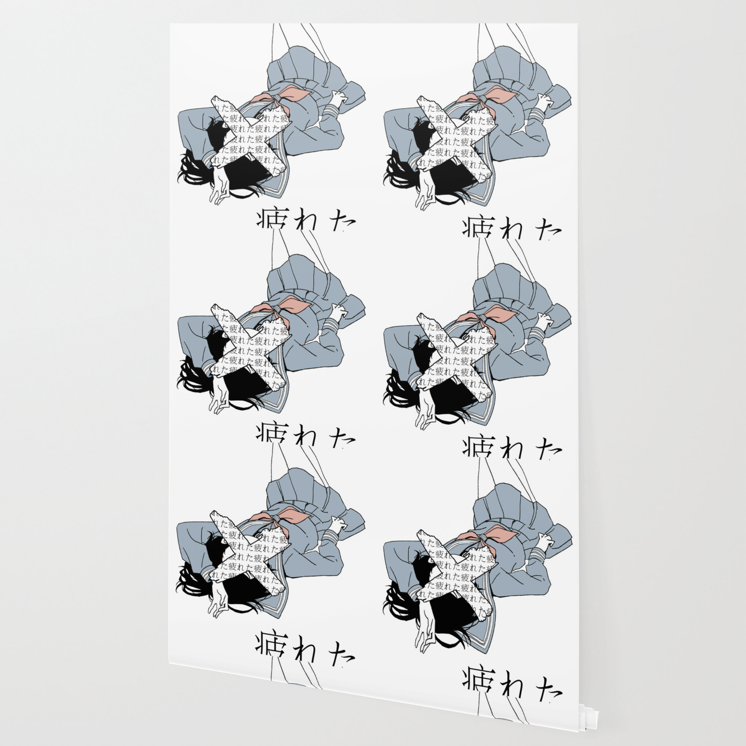 Tired Sad Japanese Anime Aesthetic Wallpaper By Poser Boy Society6