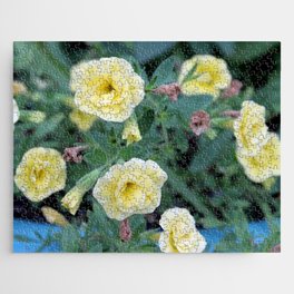 Yellow Flowers in a Blue Pot Jigsaw Puzzle