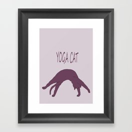Yoga cat  Framed Art Print