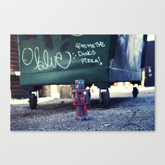Give me the DANCE pizza Canvas Print