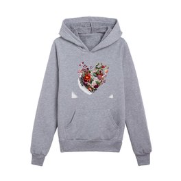 Flowers From the Heart, Love's Embrace Kids Pullover Hoodies