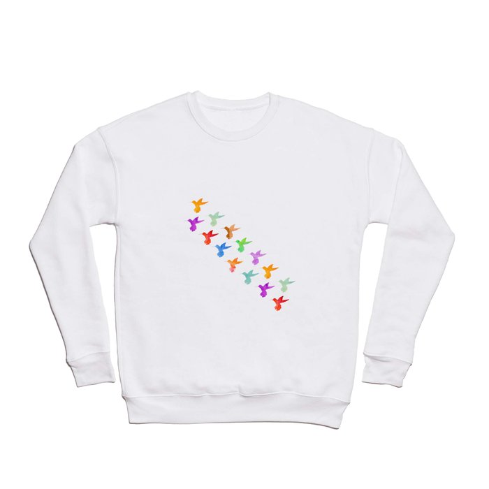 rainbow hummingbirds. Crewneck Sweatshirt