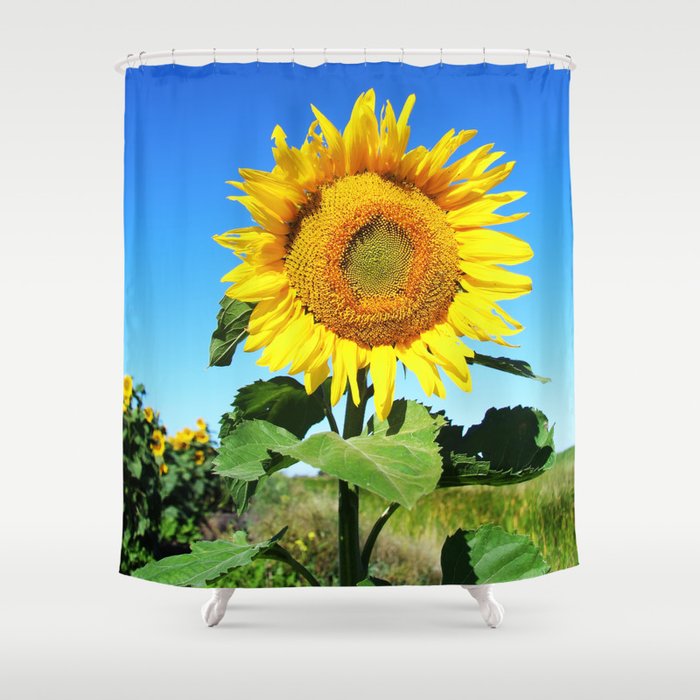 I Stand Alone Sunflower Shower Curtain By Joelynndesign Society6