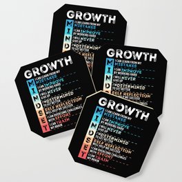 Motivational Quotes Growth for Entrepreneurs Coaster
