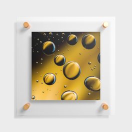Yellow Bubbles Floating Acrylic Print
