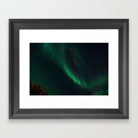 Night-Time Action in the Northen Hemisphere Framed Art Print