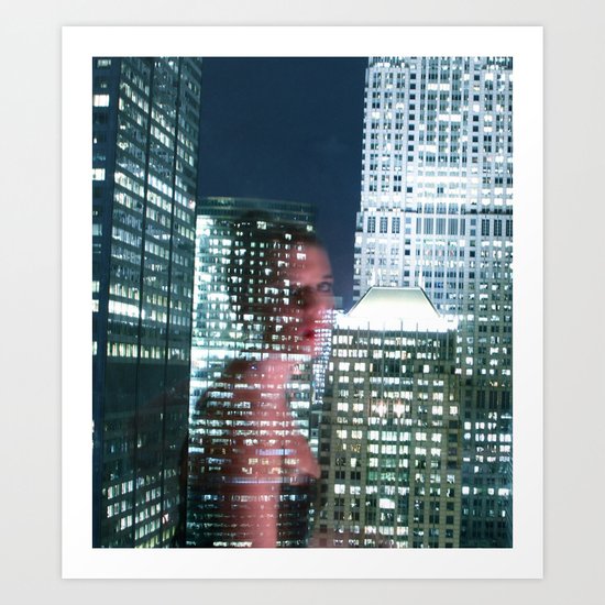 City Reflection Art Print
