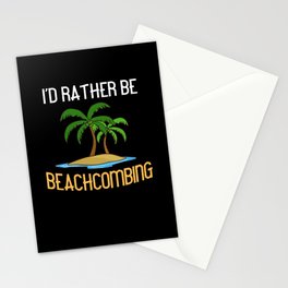 Beachcombing Sea Glass Beach Shelling Stationery Card