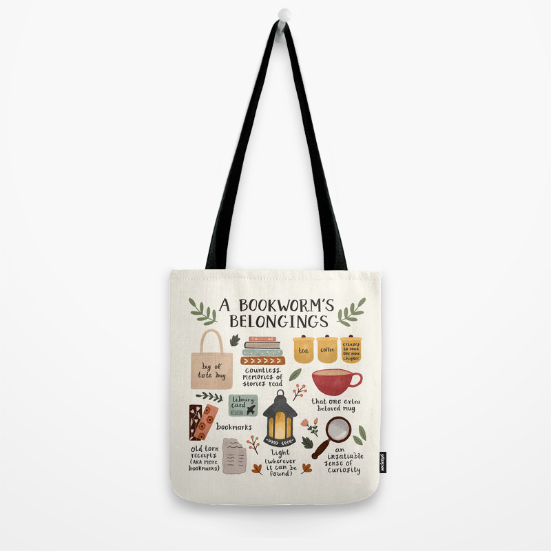 Tote Reusable Gift Cotton Canvas Bag I've Already Read That Movie Bookworm 