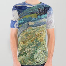 Landscape from Saint-Rémy by Vincent van Gogh (1889) All Over Graphic Tee