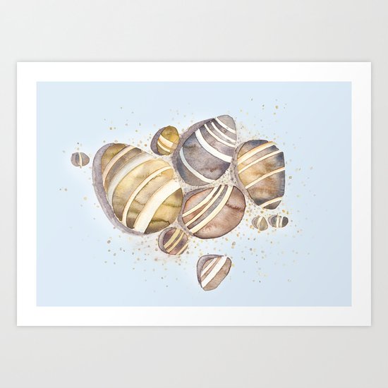 Pebbles Art Print