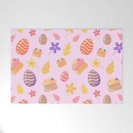 Happy Purple Easter Collection Welcome Mat
