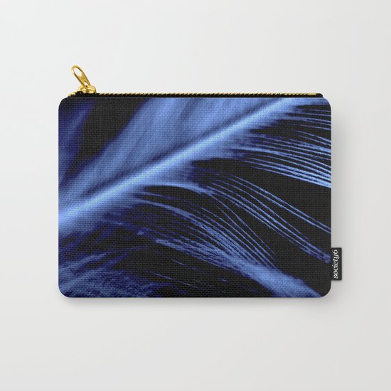 Blue Feather close up Carry-All Pouch