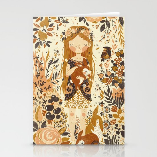 The Queen of Pentacles Stationery Cards