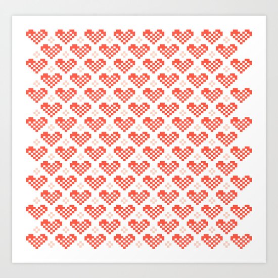 PX heart Art Print