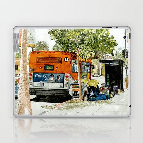 Homeless Series 5 ~ Sunset Blvd., Los Angeles, CA. Laptop & iPad Skin