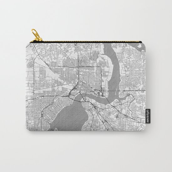 Jacksonville Map Line Carry-All Pouch