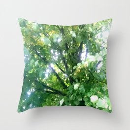 Tree Leaves 29 Throw Pillow
