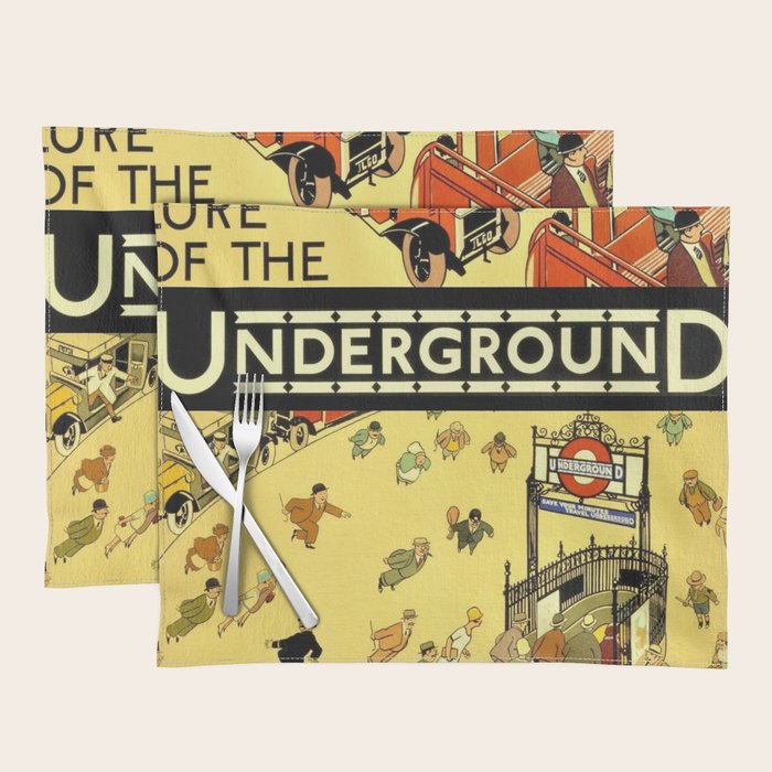 Vintage Lure of the London Underground Subway Travel Advertisement