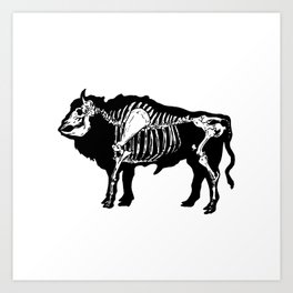 x-ray buffalo Art Print