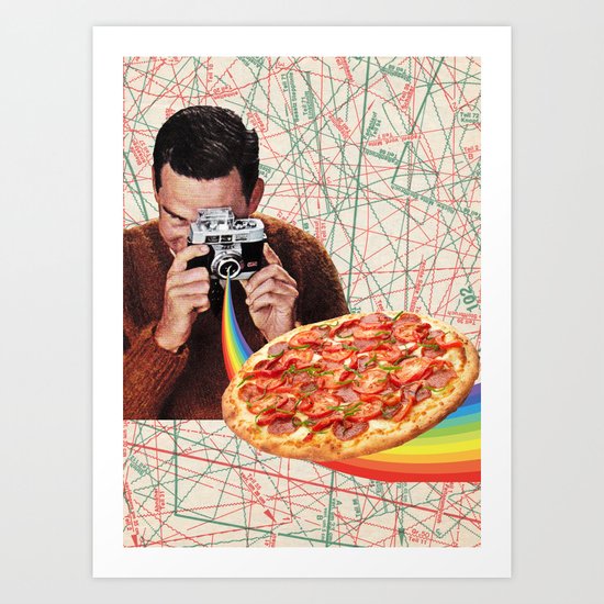 pizza obsession Art Print