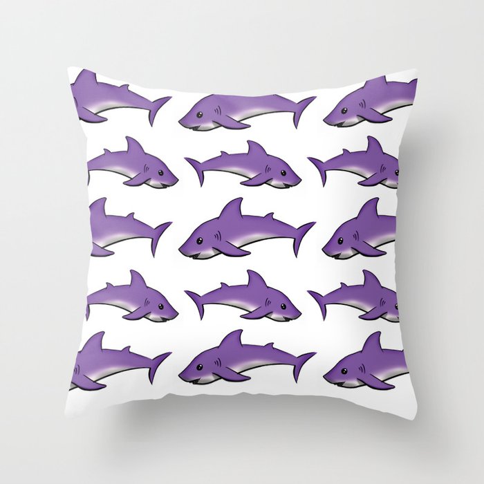 Reef Sharks Throw Pillow
