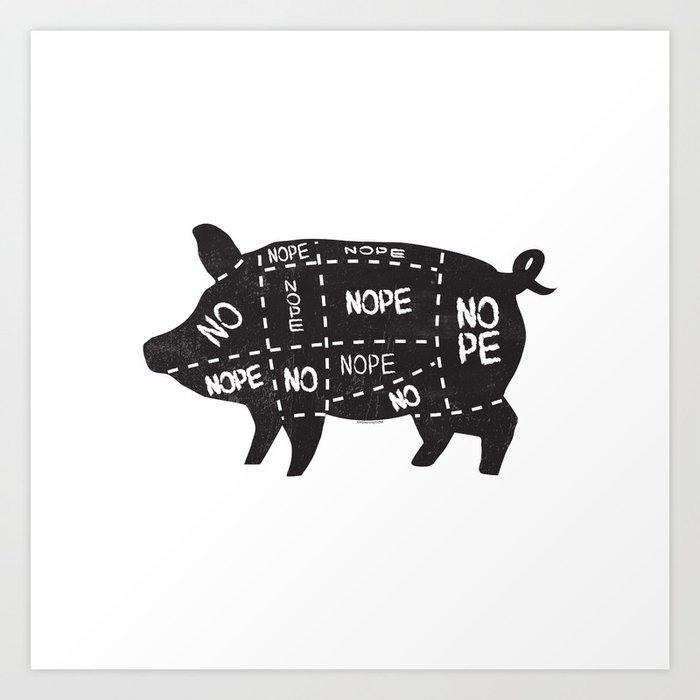 Pig Butcher Chart Art
