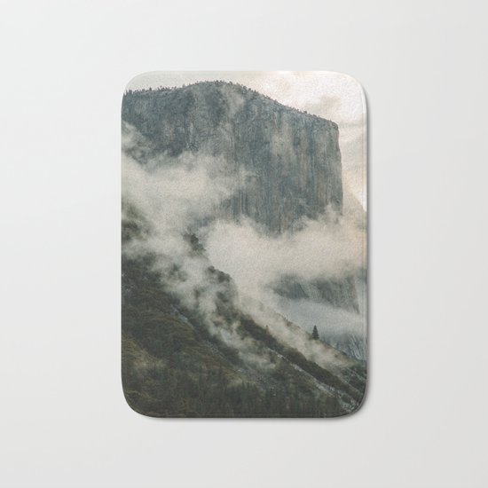 Yosemite fog Bath Mat