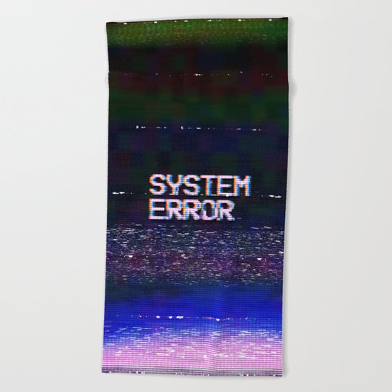 System Error Beach Towel