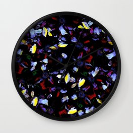 Lots of flowers in the dark A 1 Wall Clock