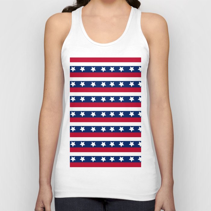 Patriotic Pattern United States Of America USA Tank Top
